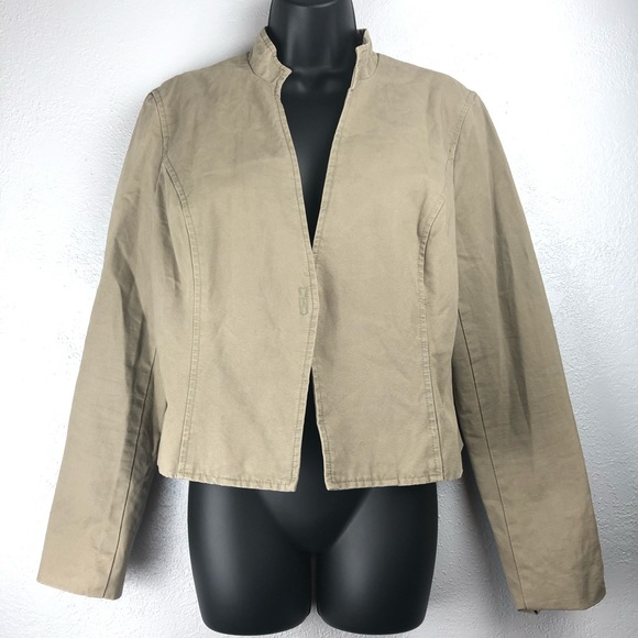 Isaac Mizrahi Jackets & Blazers - ISAAC MIZRAHI for Target tan bomber jacket coat L